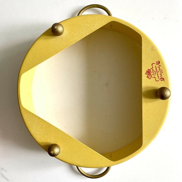 Lenox Winter Greetings Holiday Birds Round Metal Casserole Holder 10" Toleware C - Picture 8 of 12